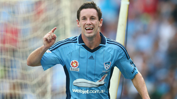 Blake Powell in action for Sydney FC in 2013.